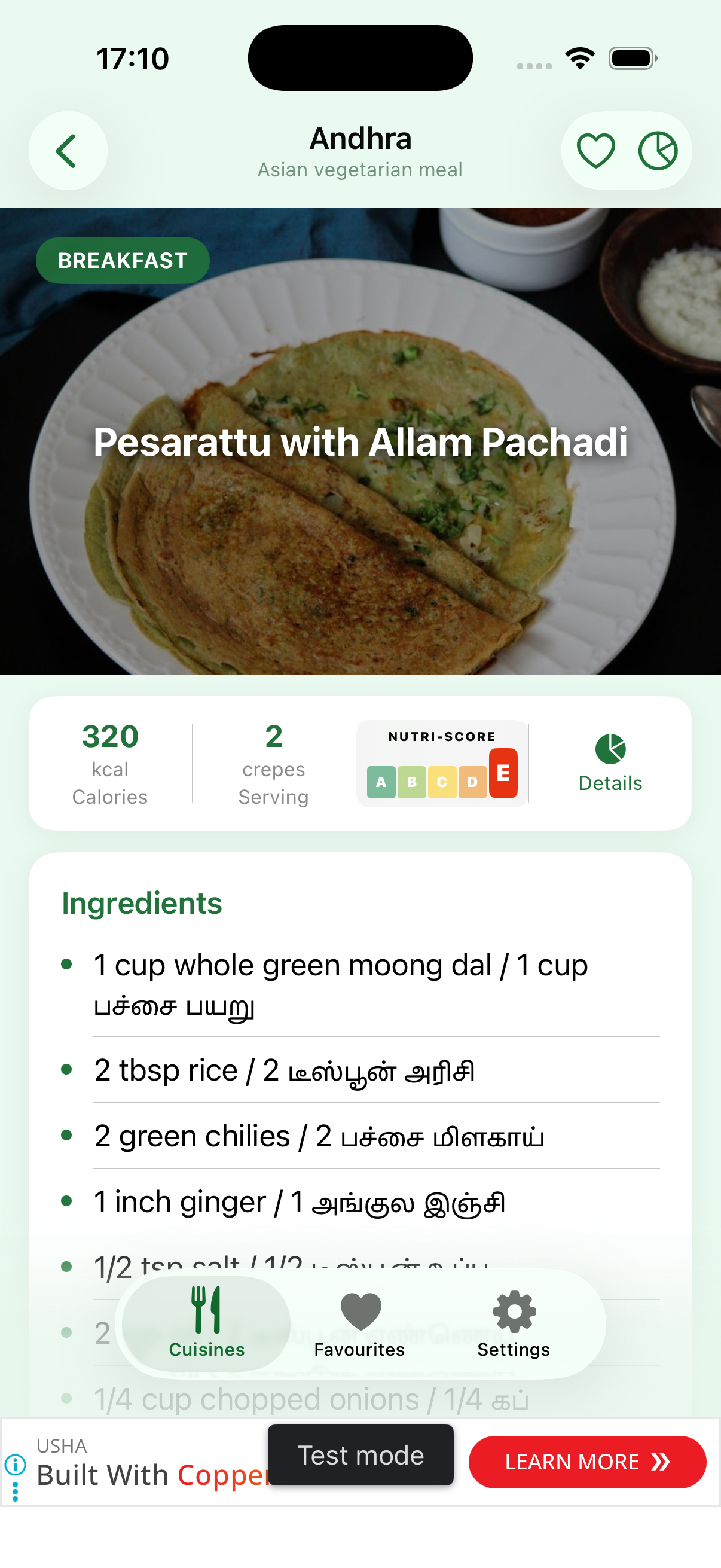 Recipe detail