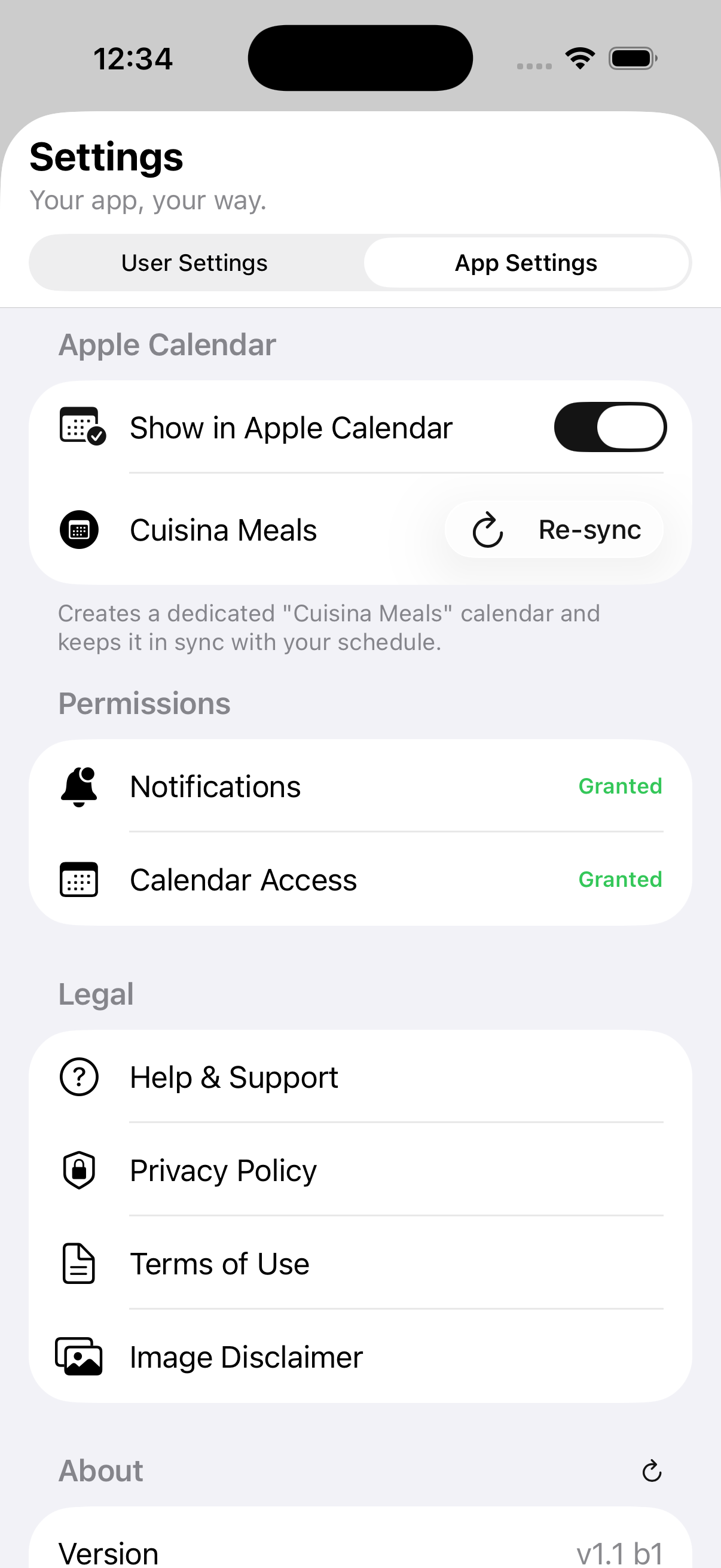 Calendar sync